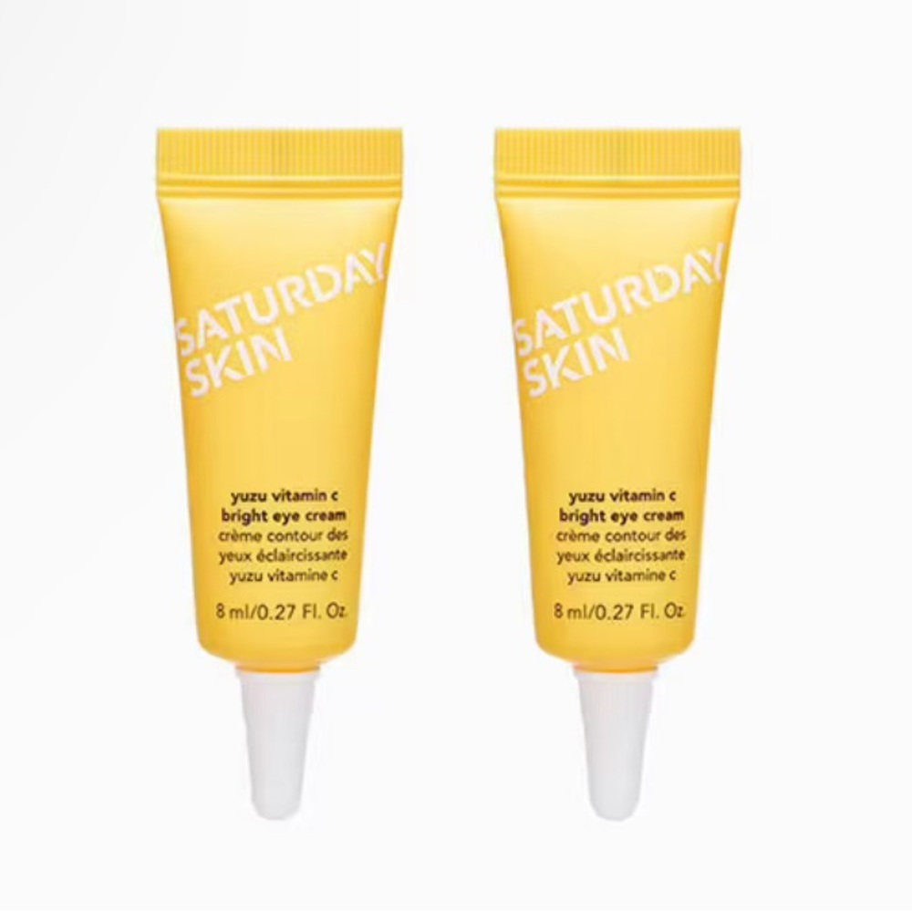 Saturday Skin Yuzu Vitamin C Bright Eye Niacinamide Moisturizing Cream set of 2